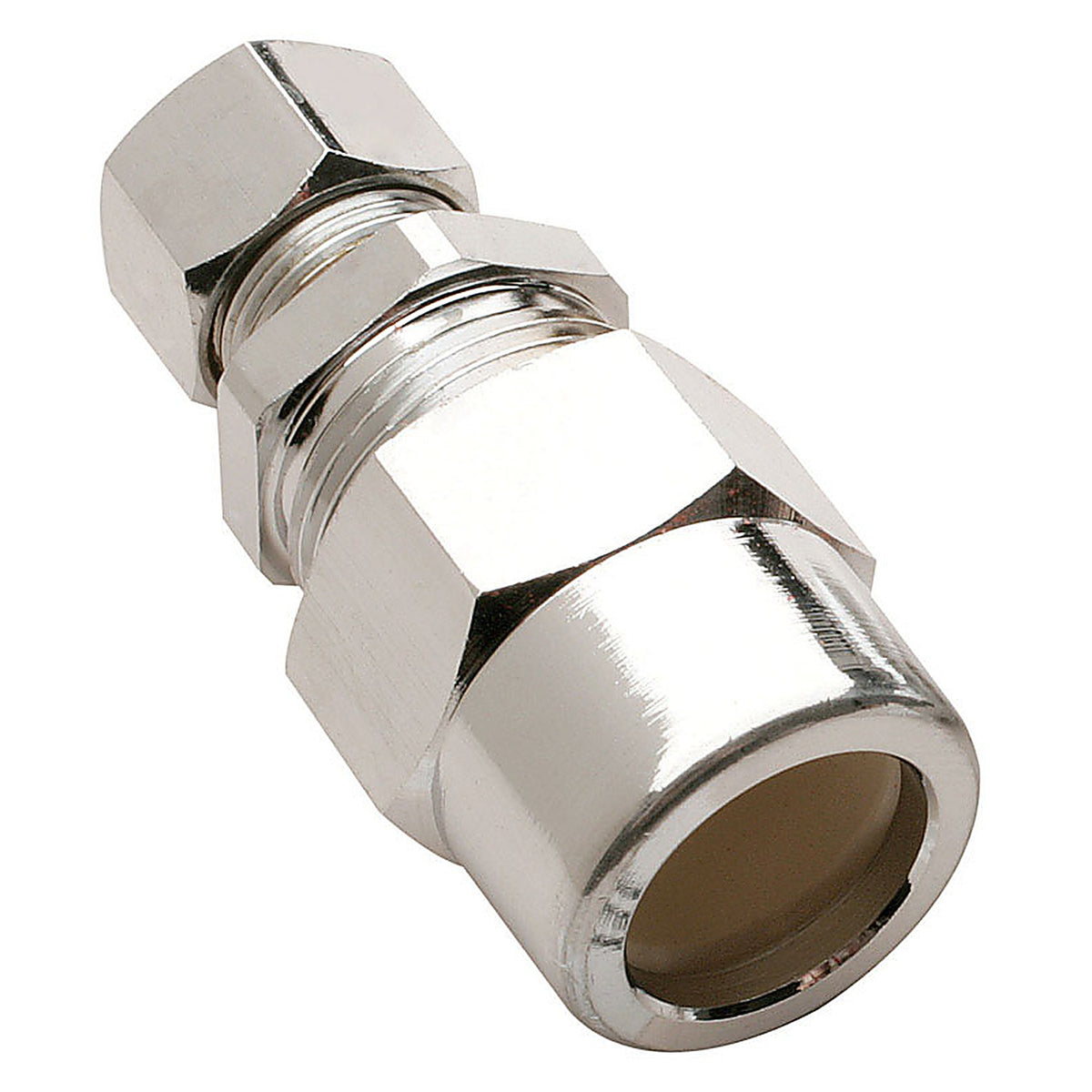 Keeney PP32-10BRLF Plumb Pak 1/2 in. Compression x 3/8 in. Dia. CPVC Brass Straight Adapter