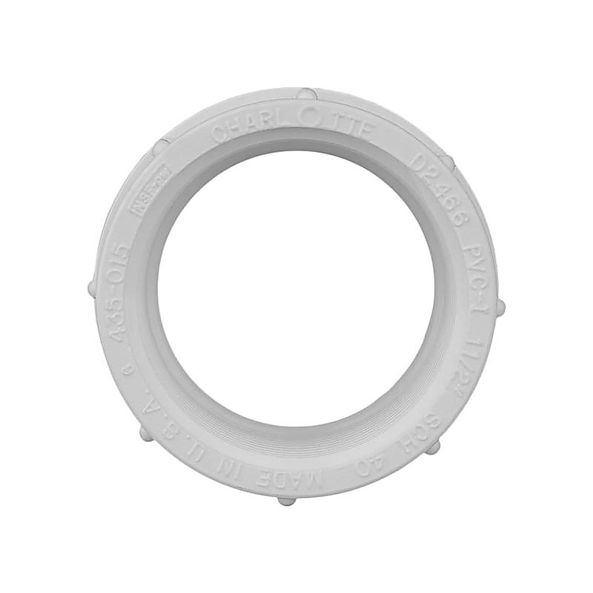 Charlotte Pipe PVC021011400 Schedule 40 1-1/2 in. Slip x 1-1/2 in. Dia. FPT PVC Adapter