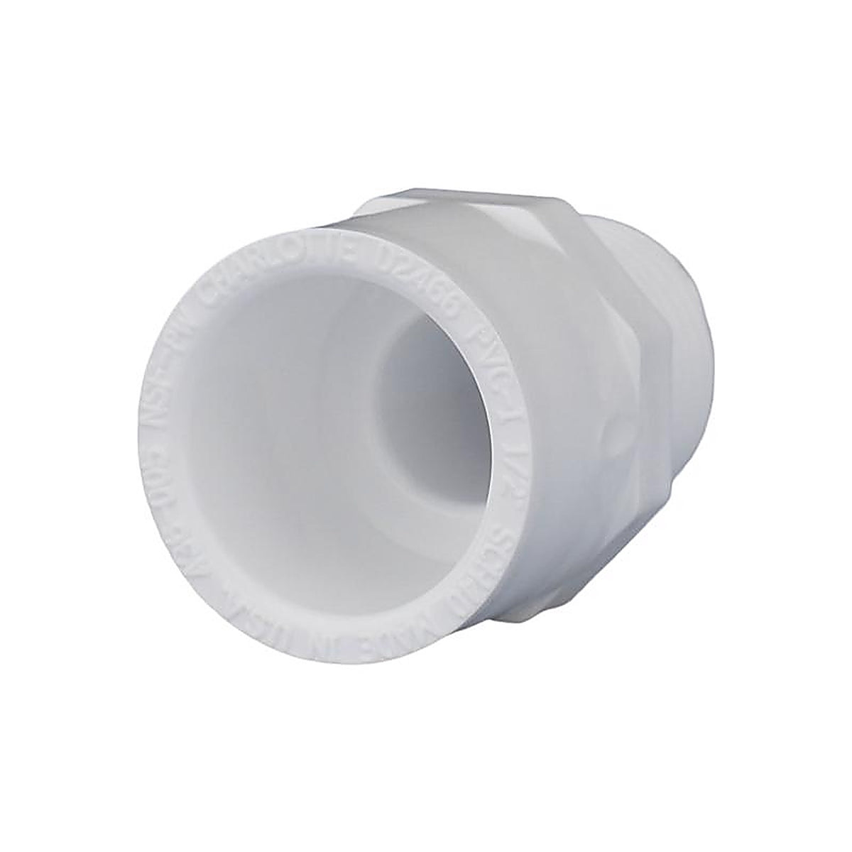 Charlotte Pipe PVC021090600 Schedule 40 1/2 in. Slip x 1/2 in. Dia. MPT PVC Adapter