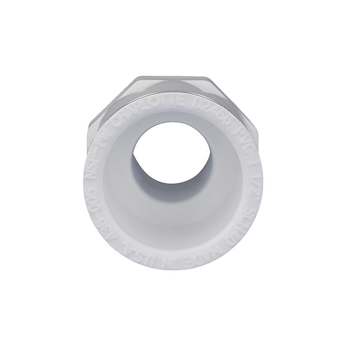 Charlotte Pipe PVC021090600 Schedule 40 1/2 in. Slip x 1/2 in. Dia. MPT PVC Adapter