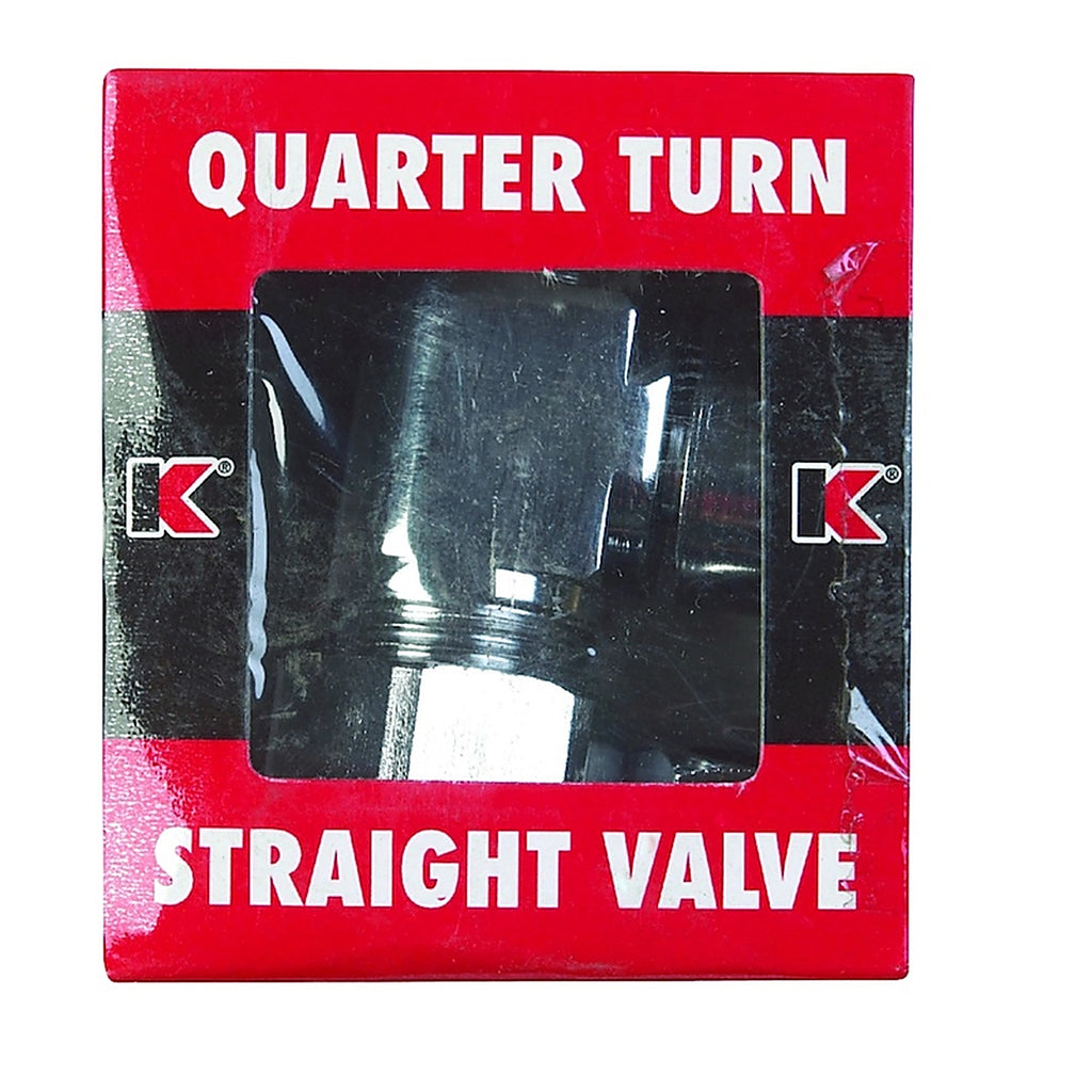 Keeney - 2068PCLF - 5/8 In. Compression In. X 3/8 In. Compression Brass Straight Valve