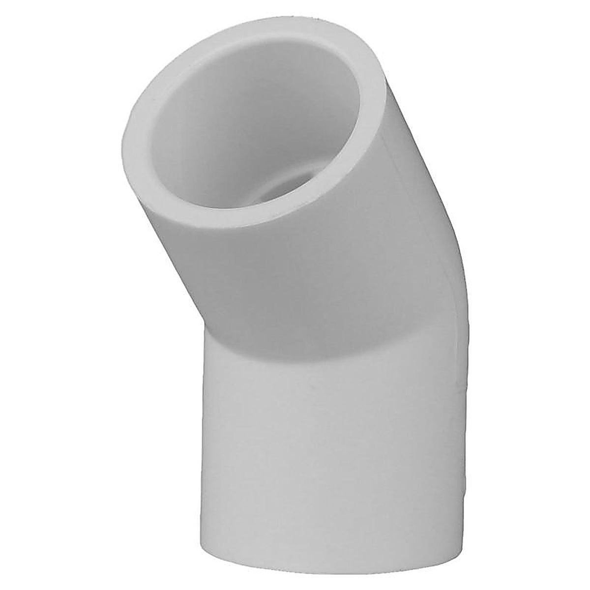 Charlotte Pipe PVC023090600 Schedule 40 1/2 in. Slip x 1/2 in. Dia. Slip PVC 45 Degree Elbow