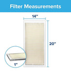 3M 305-4 Filtrete 14 in. W X 20 in. H X 1 in. D 5 MERV Pleated Filter Dust 1 pk