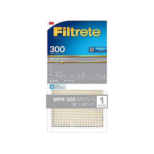 3M 323DC-4 Filtrete 14 in. W X 24 in. H X 1 in. D 5 MERV Pleated Filter Dust 1 pk