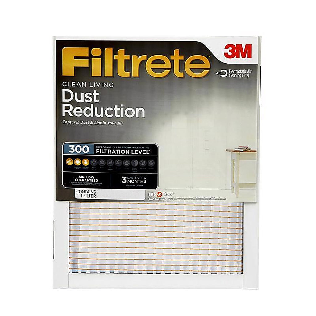 Filtrete - 326-4 - 20 In. W X 24 In. H X 1 In. 300 Mpr Pleated Filter Dust 1 Pack