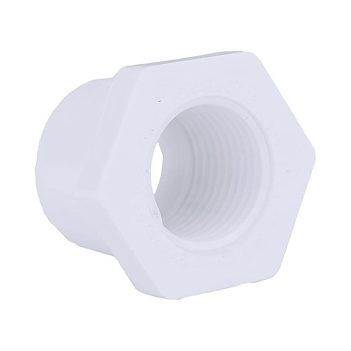 Charlotte Pipe PVC021080600 Schedule 40 3/4 in. Spigot x 1/2 in. Dia. FPT PVC Reducing Bushing