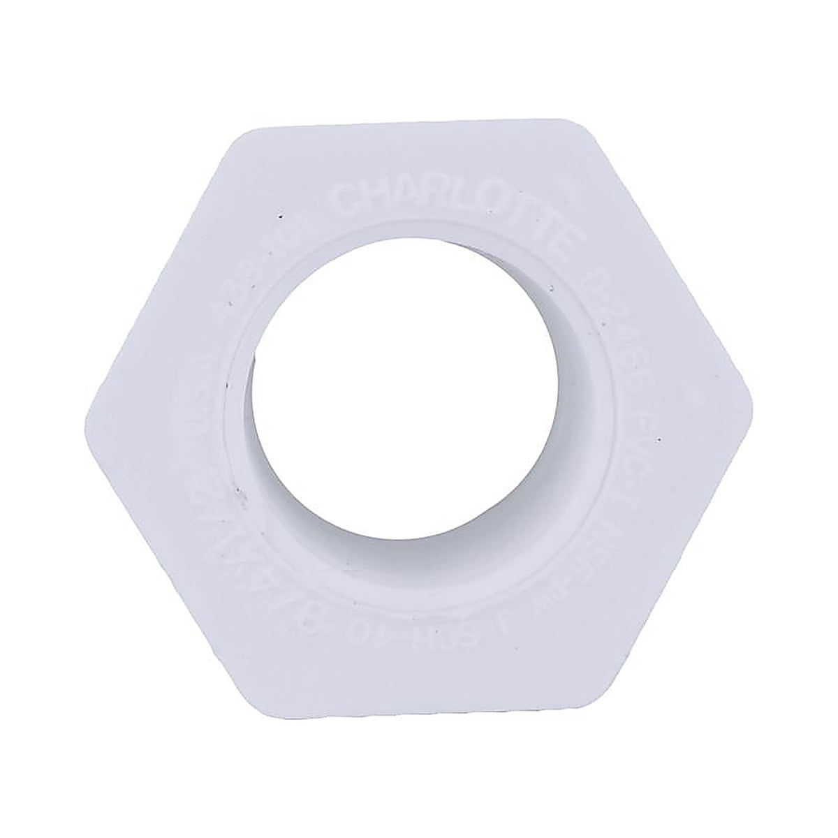 Charlotte Pipe PVC021080600 Schedule 40 3/4 in. Spigot x 1/2 in. Dia. FPT PVC Reducing Bushing