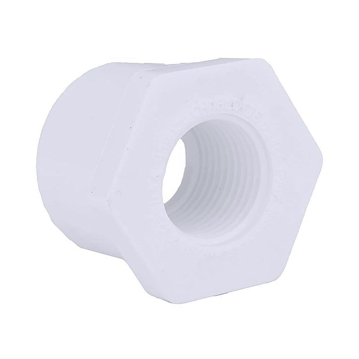 Charlotte Pipe PVC021080700 Schedule 40 1 in. Spigot x 1/2 in. Dia. FPT PVC Reducing Bushing