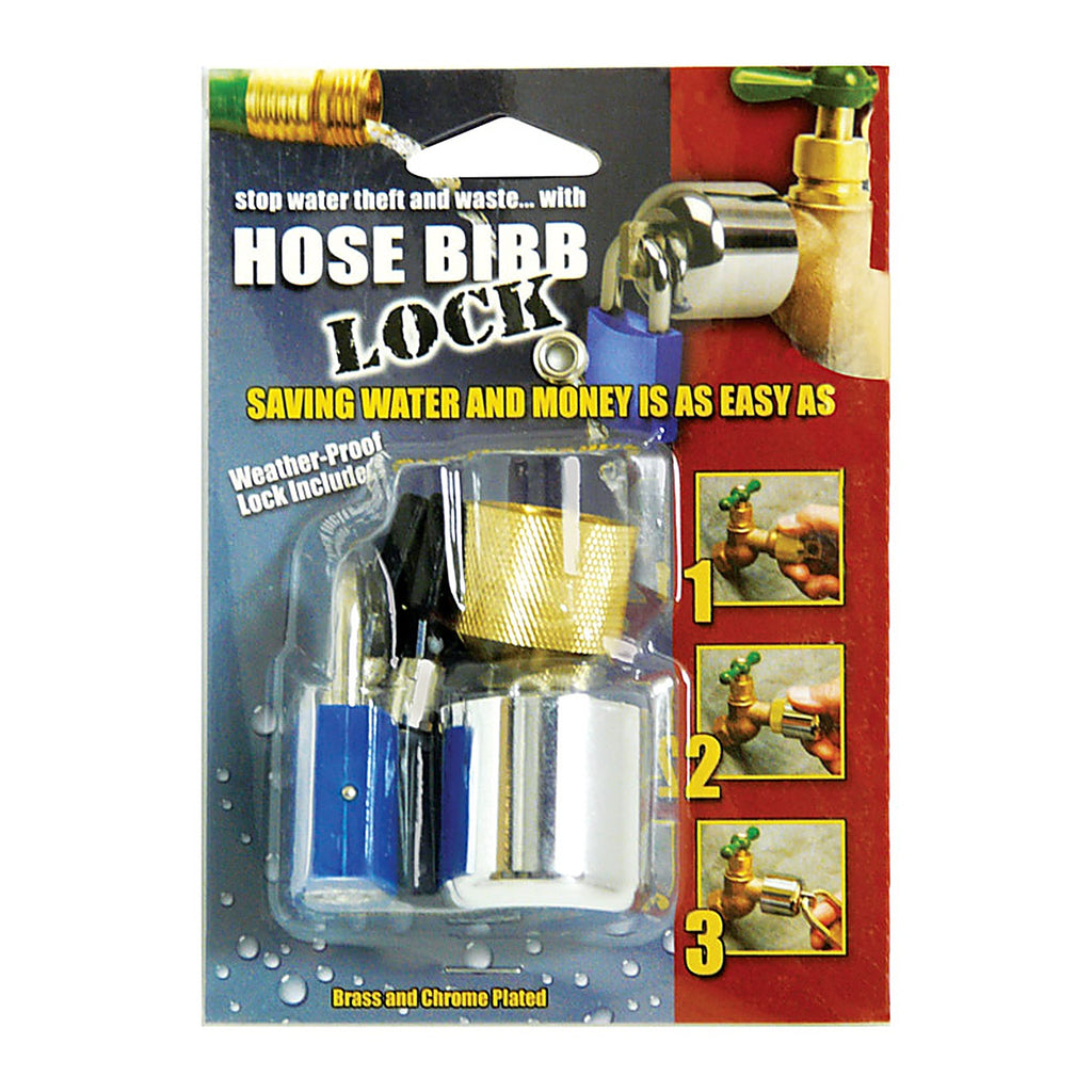 Conservco - DSL-2 - 3/4 In. Hose MPT Anti-Siphon Brass Hose Bibb Lock with Padlock