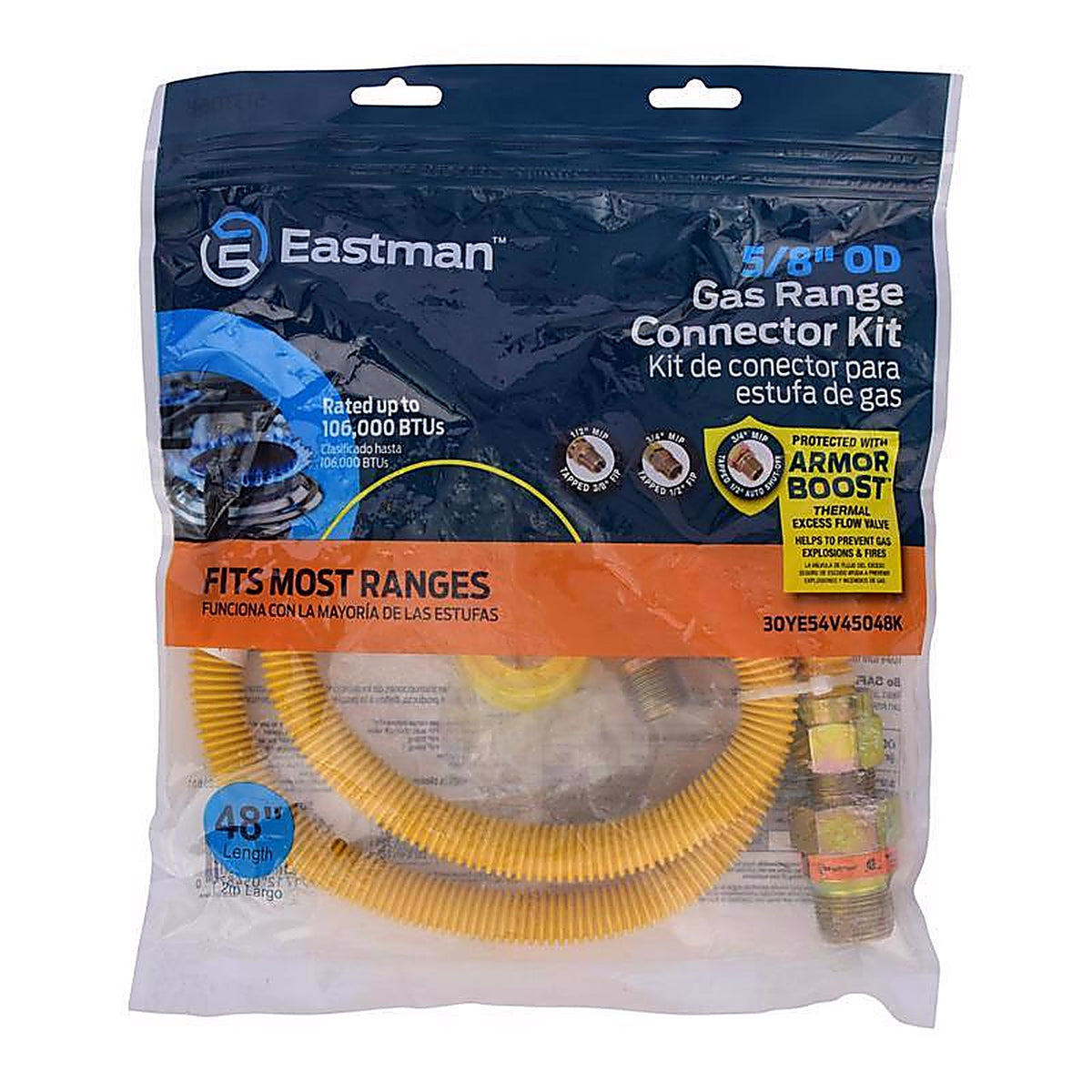 Eastman - 30YE54V45048K - 1/2 In. Fip X 1/2 In. D MIP 48 In. Stainless Steel Installation Kit