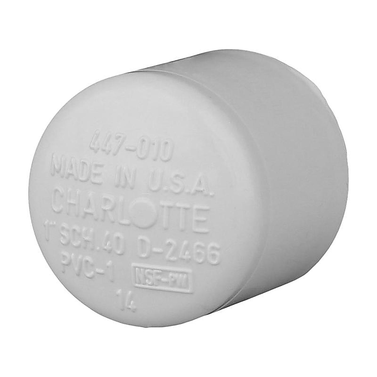 Charlotte Pipe PVC021161000 Schedule 40 1 in. Slip PVC Cap