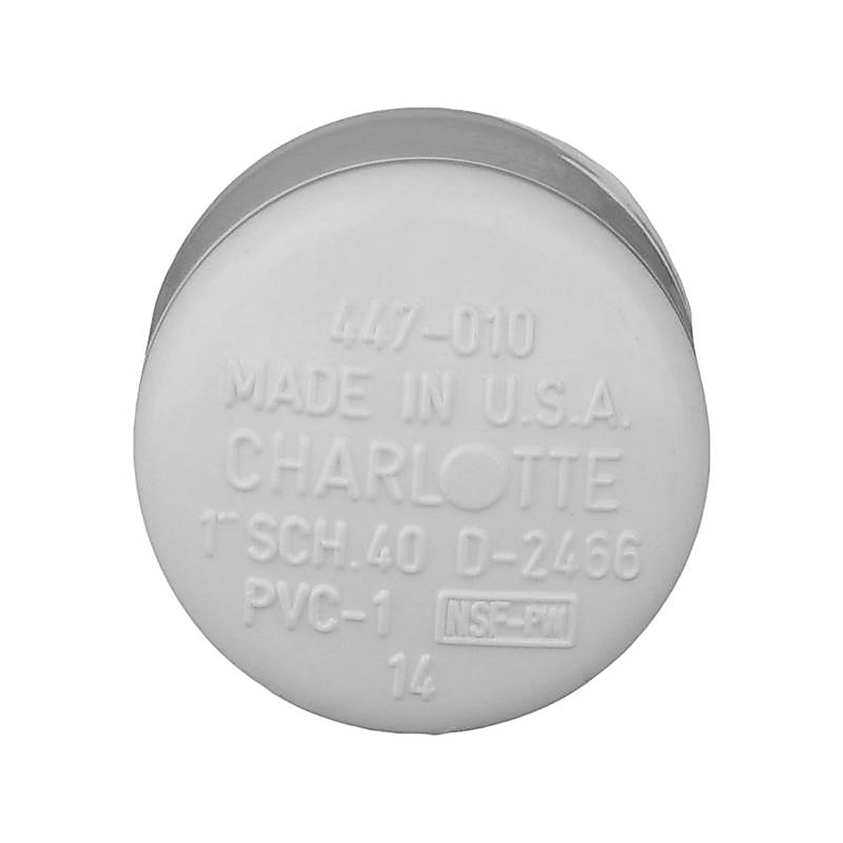 Charlotte Pipe PVC021161000 Schedule 40 1 in. Slip PVC Cap
