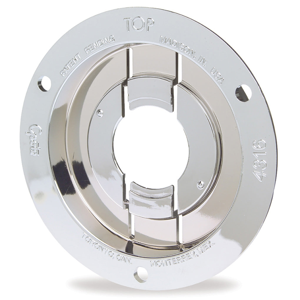 Grote 43163 Theft-Resistant Mounting Flange & Pigtail Retention Cap for 2 1/2in. Round Lamps