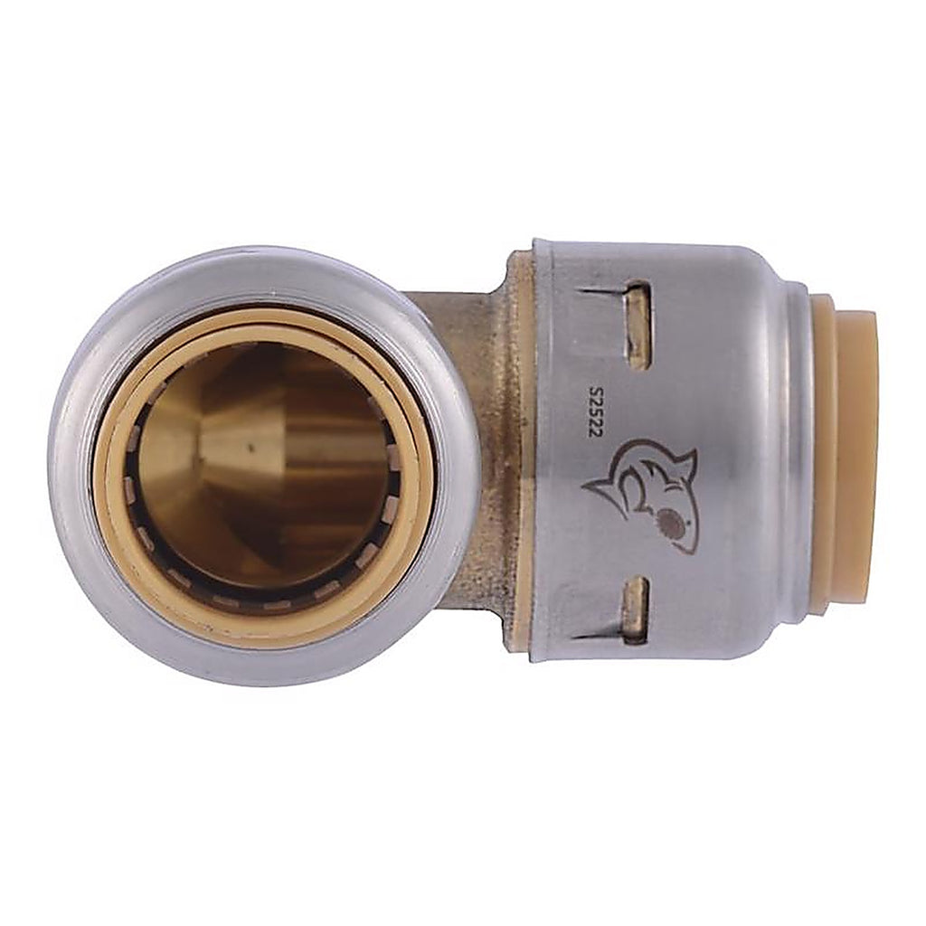 SharkBite U248LFA 1/2 in. Push x 1/2 in. Dia. Push Brass Elbow
