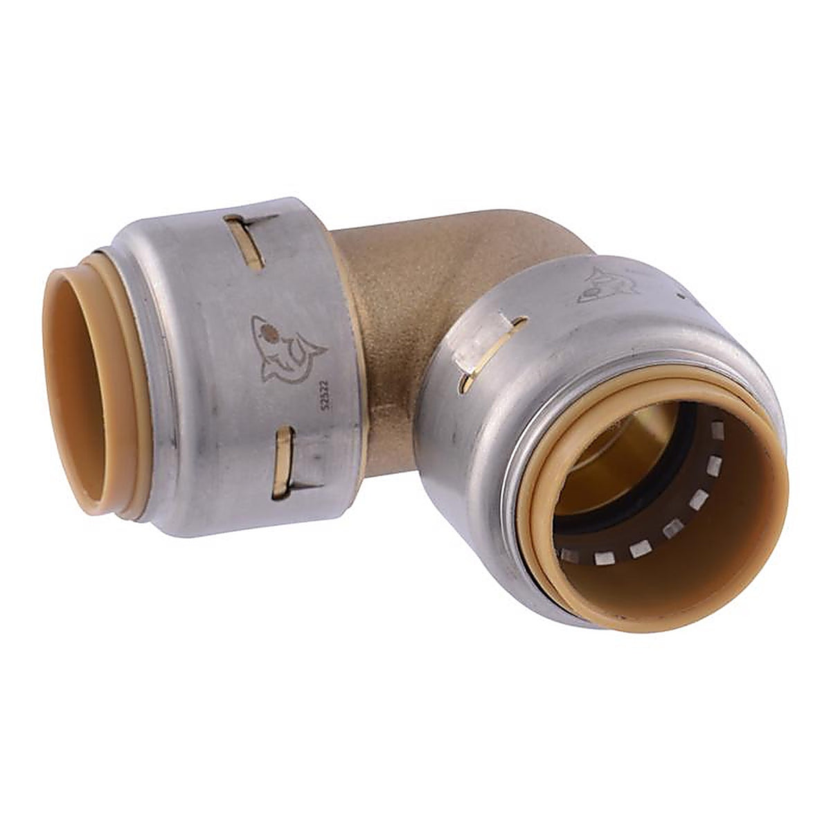 SharkBite U256LFA 3/4 in. Push x 3/4 in. Dia. Push Brass Elbow