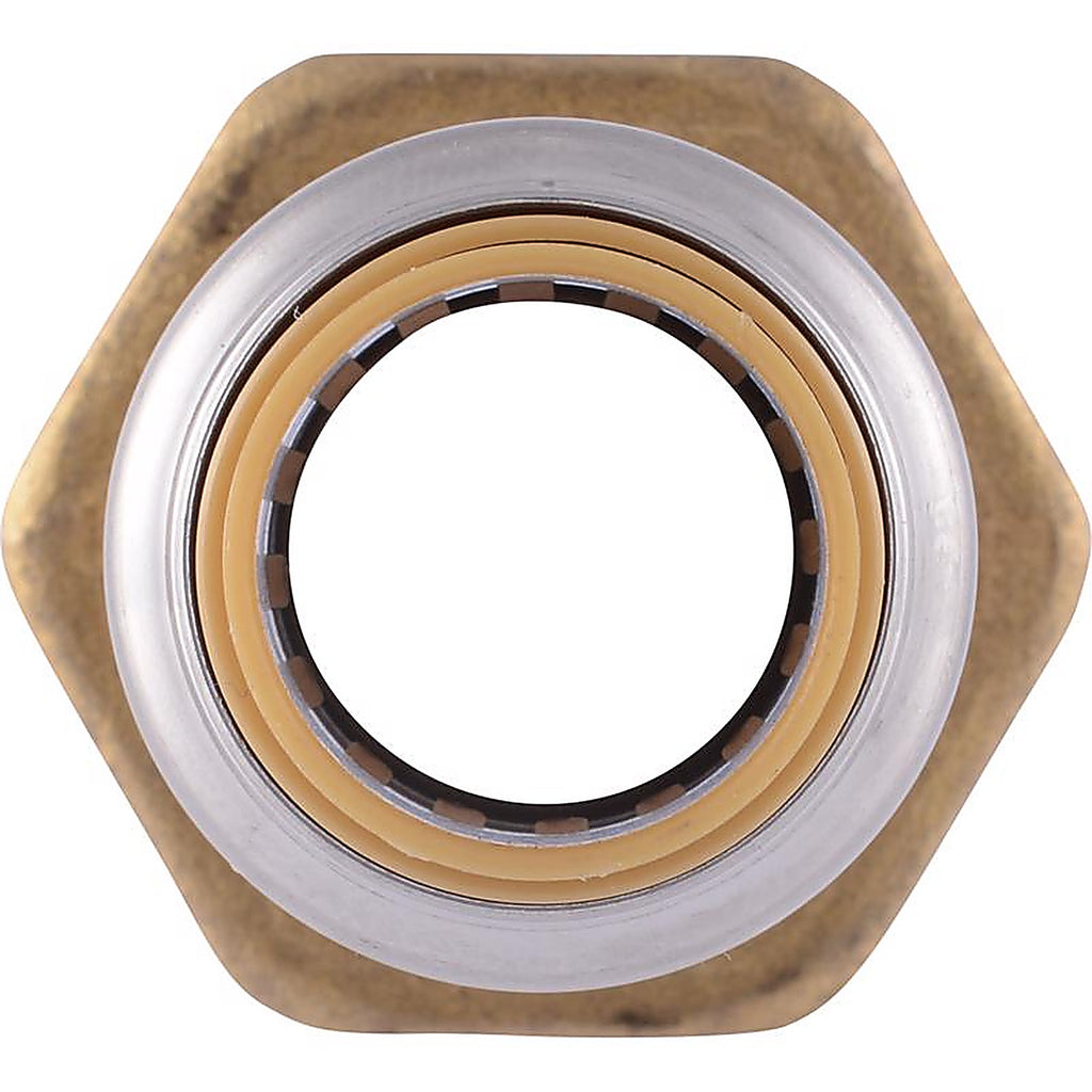 SharkBite U116LFA 1/2 in. Push x 3/4 in. Dia. MPT Brass Connector