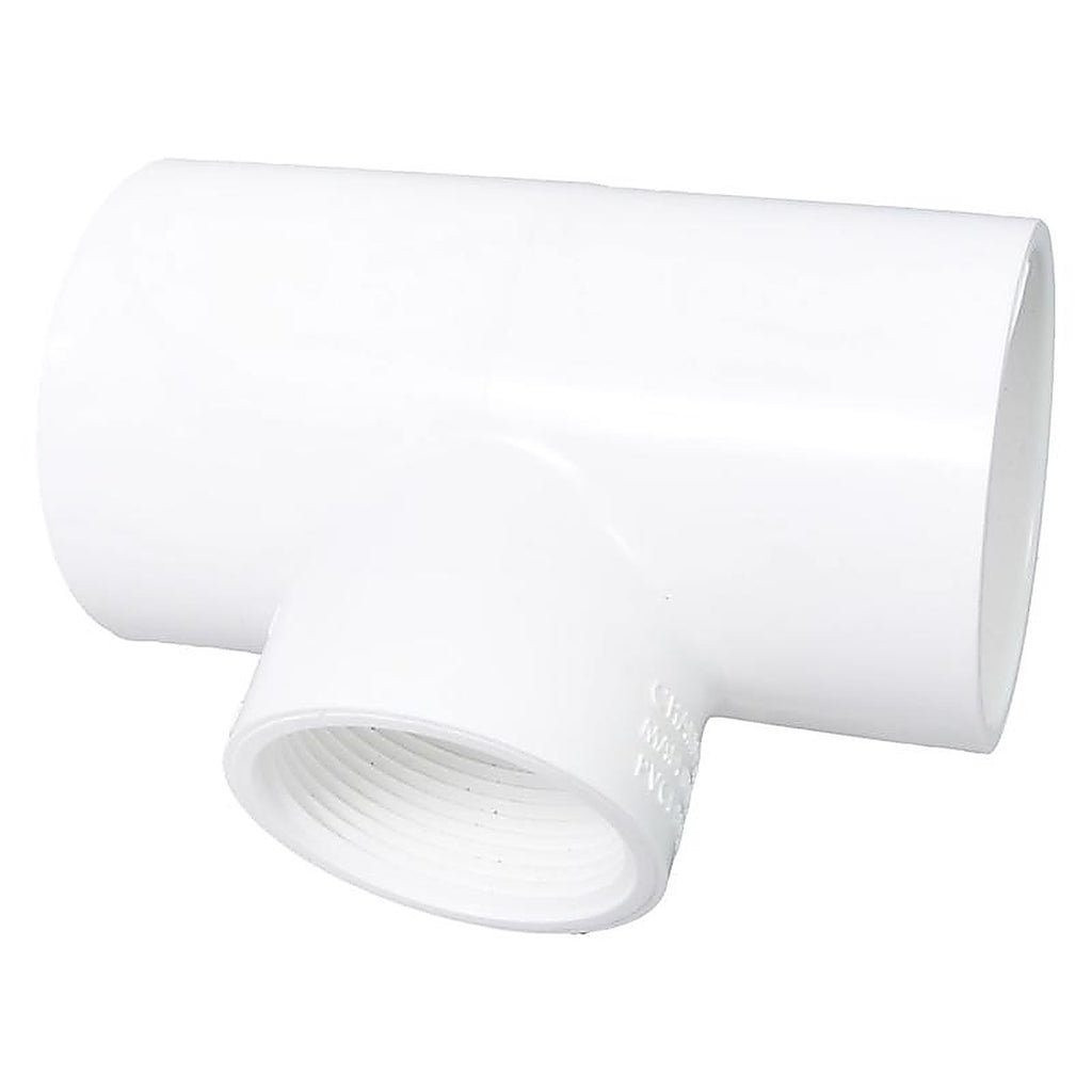 Charlotte Pipe - PVC 02401 5300 - Schedule 40 2 In. Slip X 2 In. D Slip PVC Reducing Tee 1 Pack