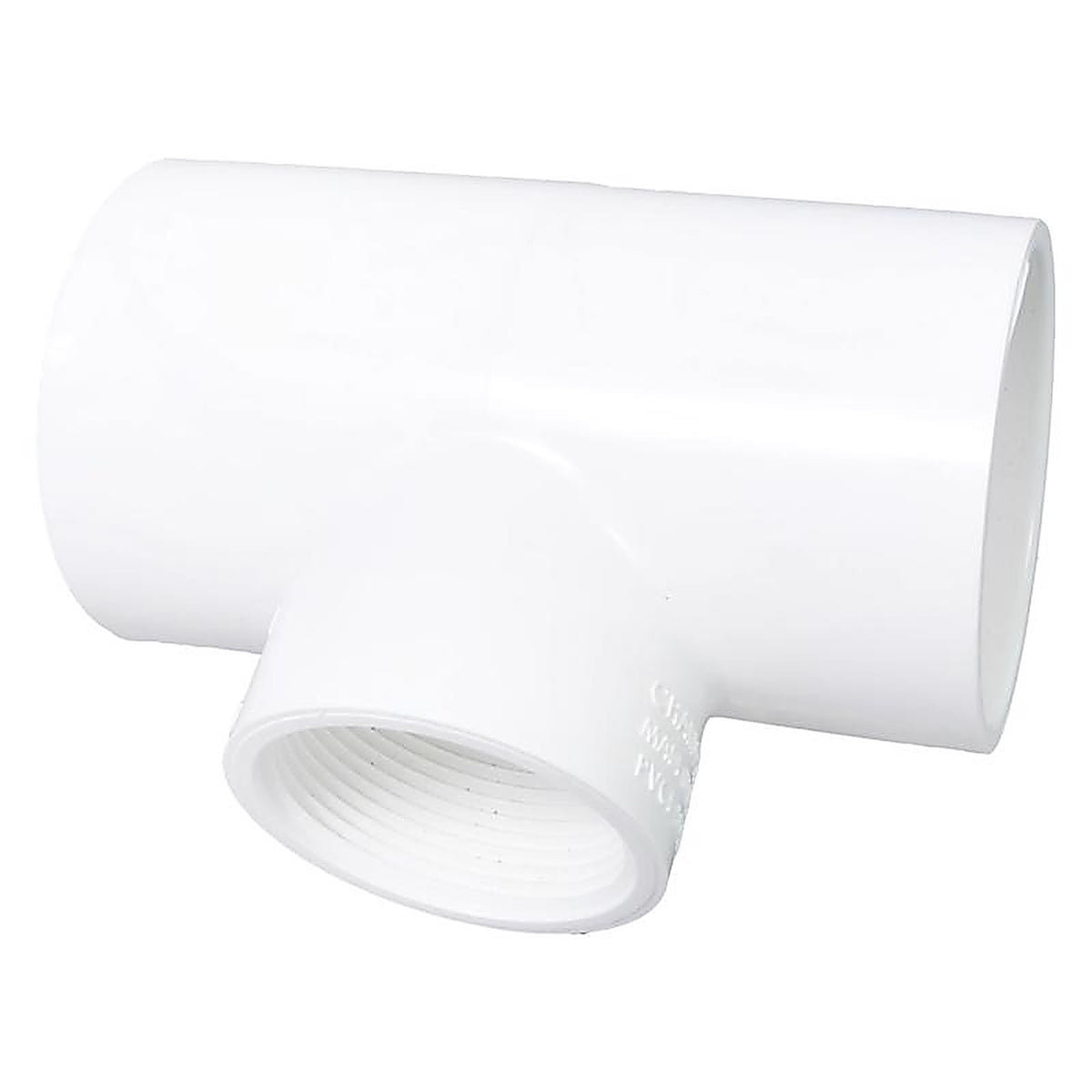 Charlotte Pipe - PVC 02401 5300 - Schedule 40 2 In. Slip X 2 In. D Slip PVC Reducing Tee 1 Pack
