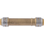 SharkBite U3008LFA 1/2 in. Push x 1/2 in. Dia. Push Brass Slip Coupling