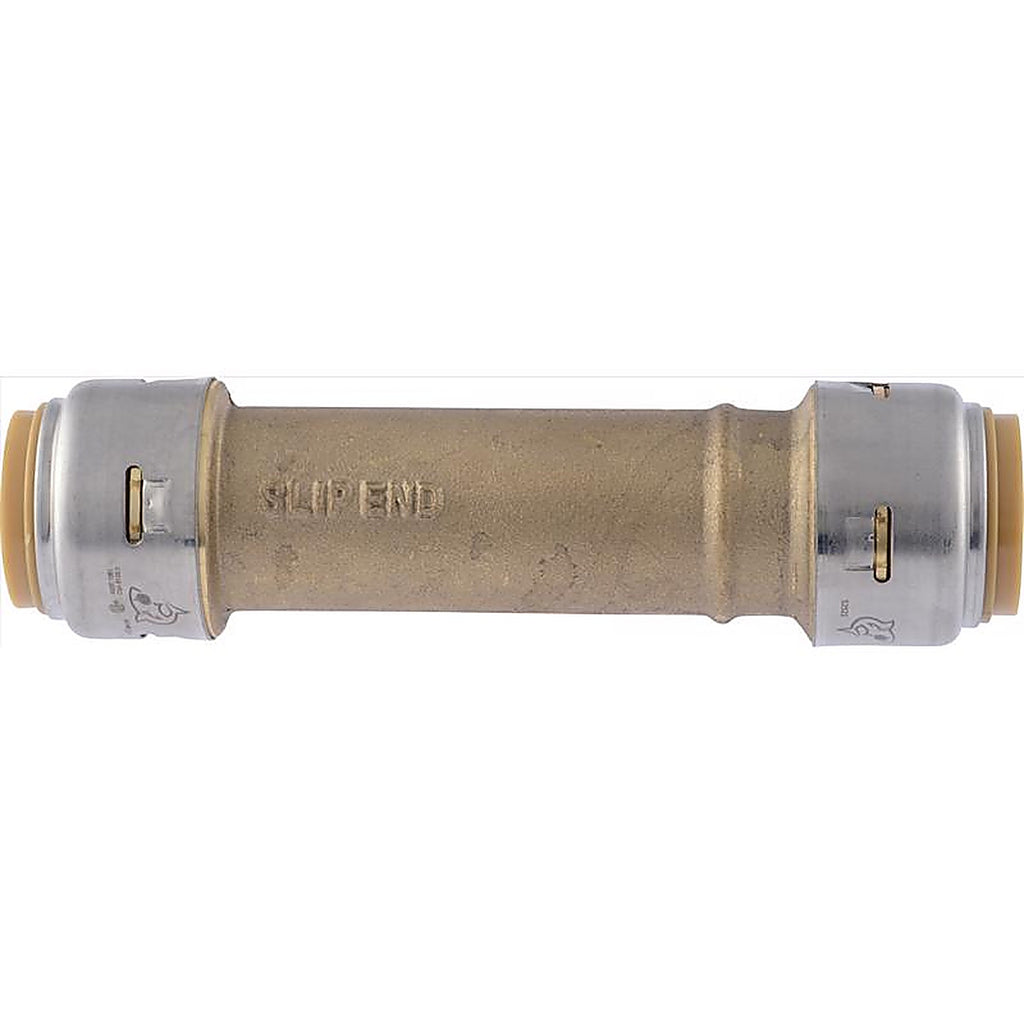 SharkBite U3016LFA 3/4 in. Push x 3/4 in. Dia. Push Brass Slip Coupling
