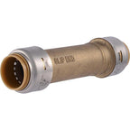 SharkBite U3016LFA 3/4 in. Push x 3/4 in. Dia. Push Brass Slip Coupling