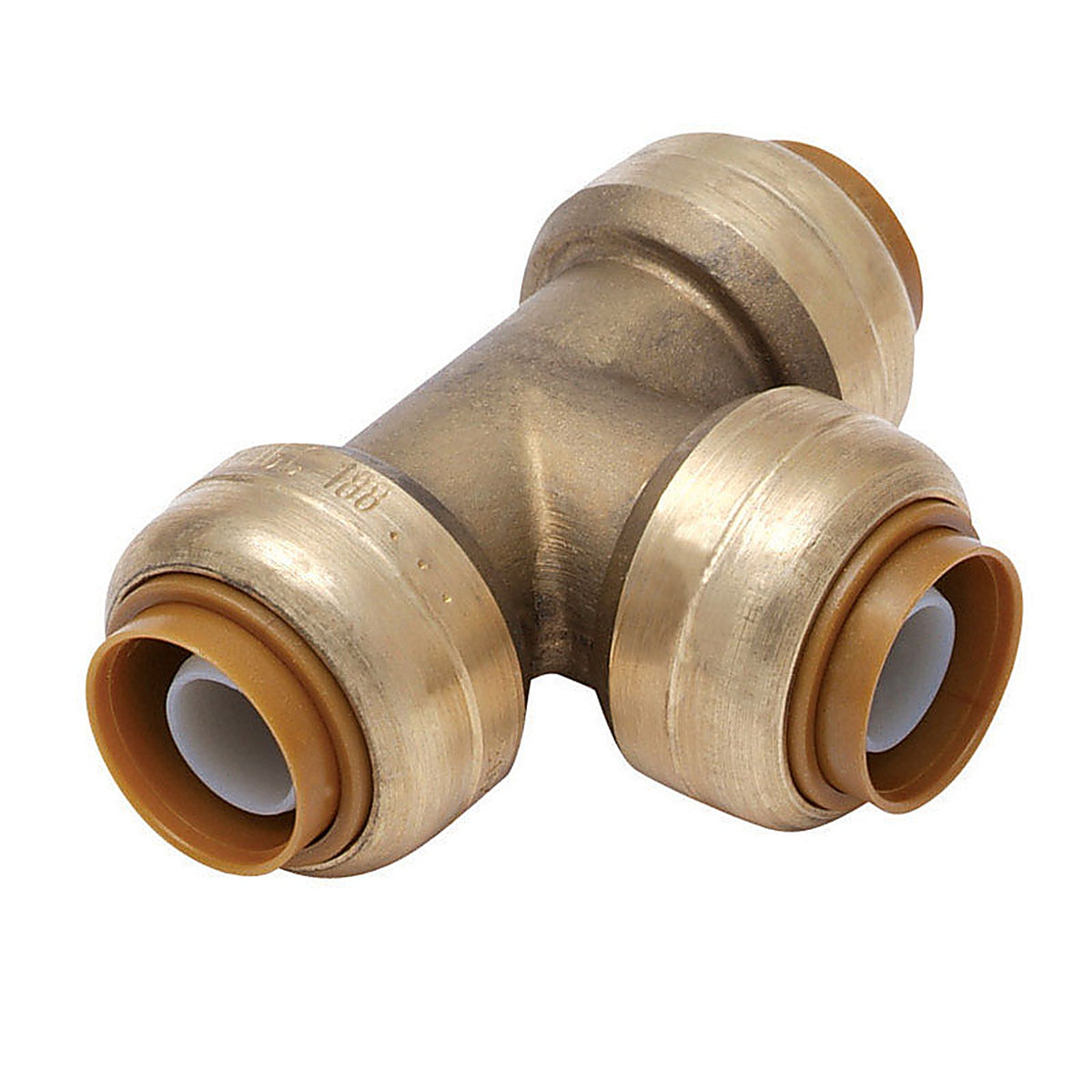 SharkBite U374LFA 1 in. Push x 1 in. Dia. Push Brass Tee