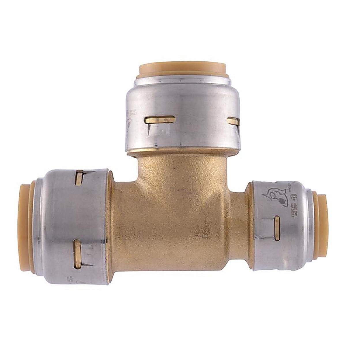 SharkBite U444LFA 3/4 in. Push x 1/2 in. Dia. Push Brass Reducing Tee
