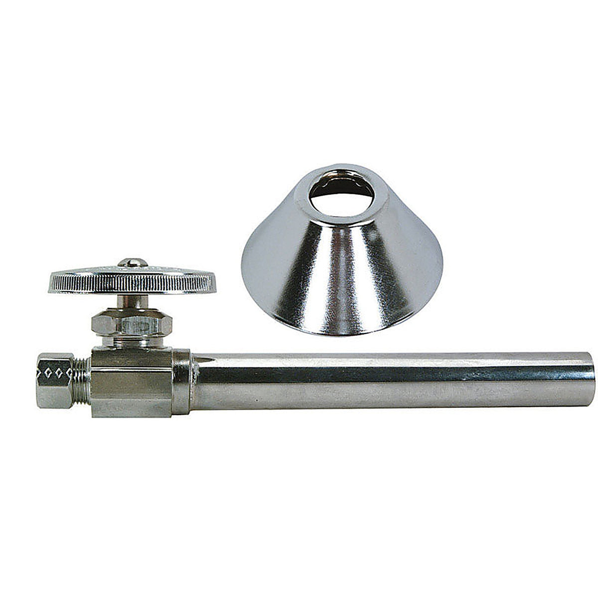 Brasscraft - CS41BX C1 - 1/2 In. FPT Outlets X 3/8 In. MPT Brass Shut-Off Valve