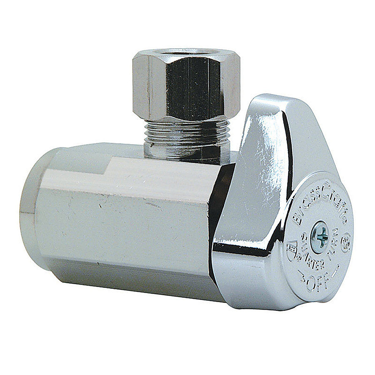 Brasscraft - G2R15X CD - 3/8 In. Fip In. X 3/8 In. Compression Outlets Brass Shut-Off Valve