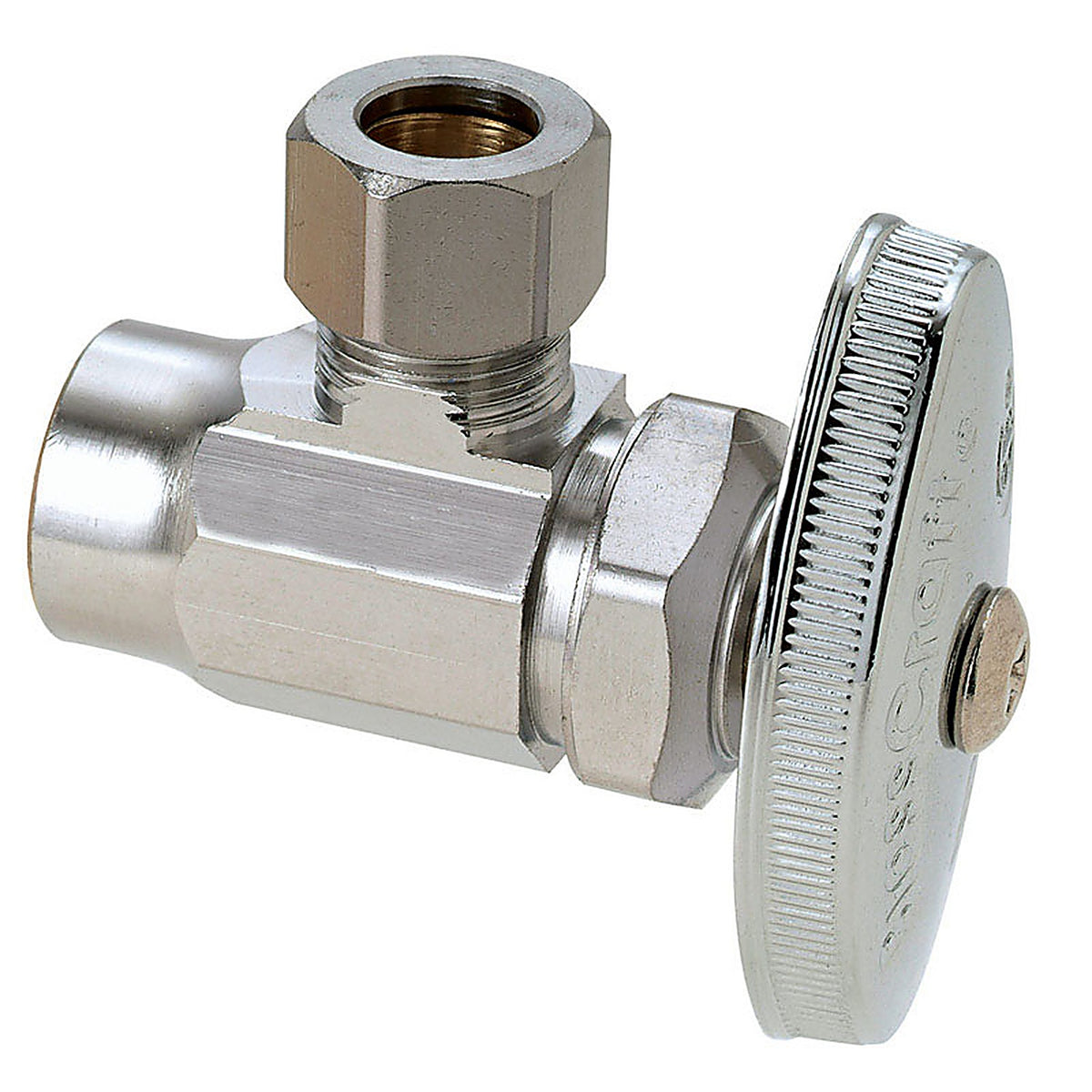 Brasscraft - R19X C1 - 1/2 In. FPT Outlets X 3/8 In. MPT Brass Shut-Off Valve