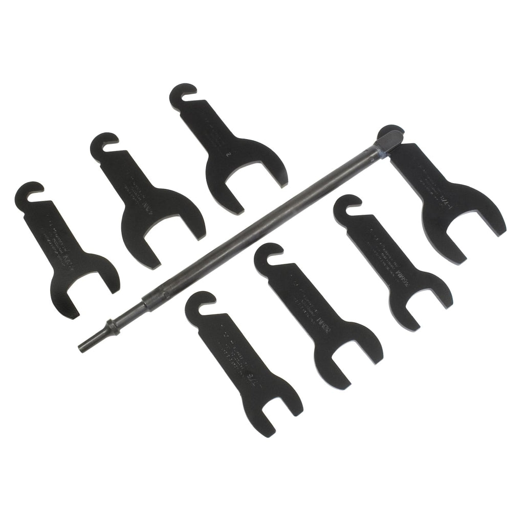 Lisle 43300 7 Pc. Pneumatic Fan Clutch Wrench Set to Remove & Install