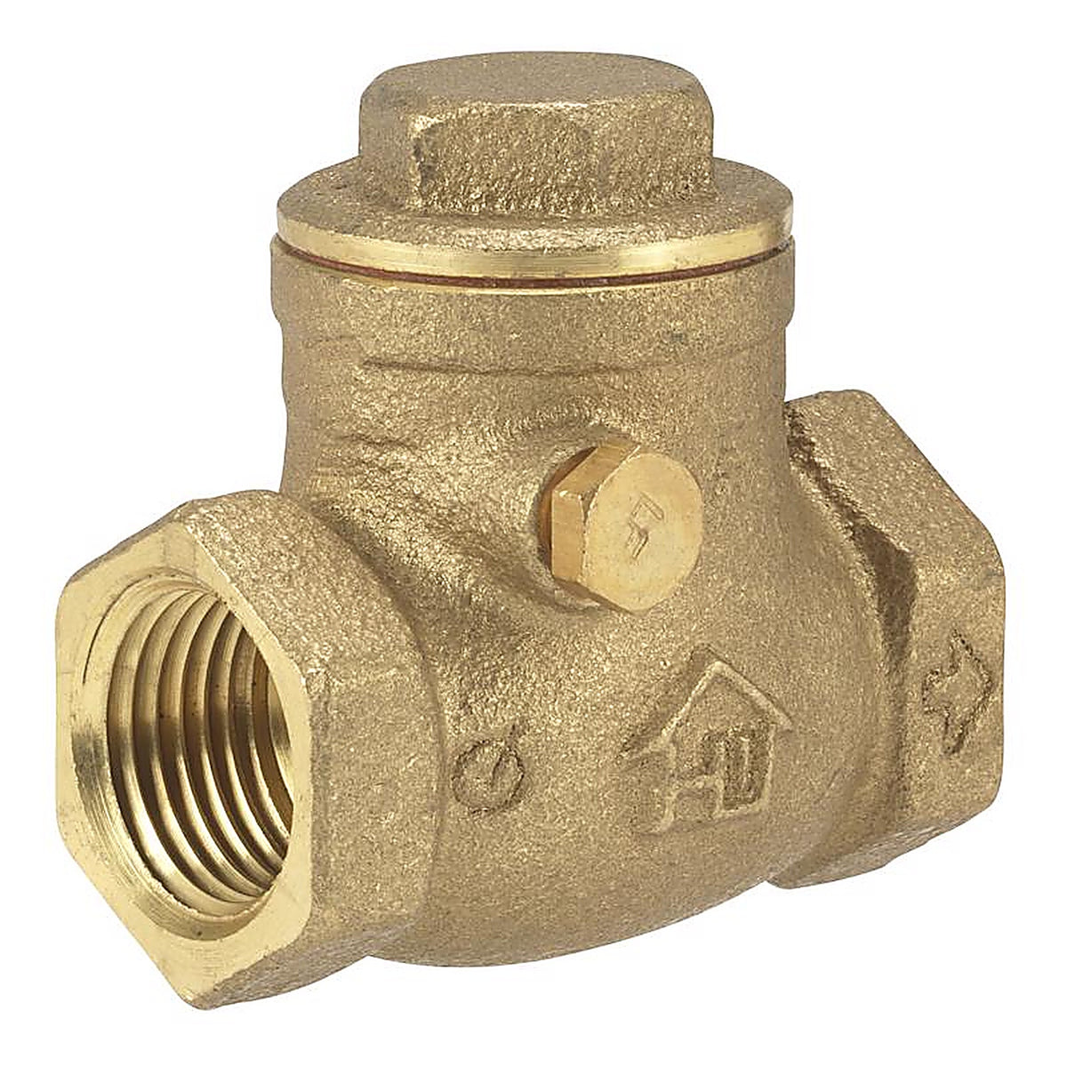 Homewerks 240-2-114 1-1/4 in. D X 1-1/4 in. D FIP Brass Swing Check Valve