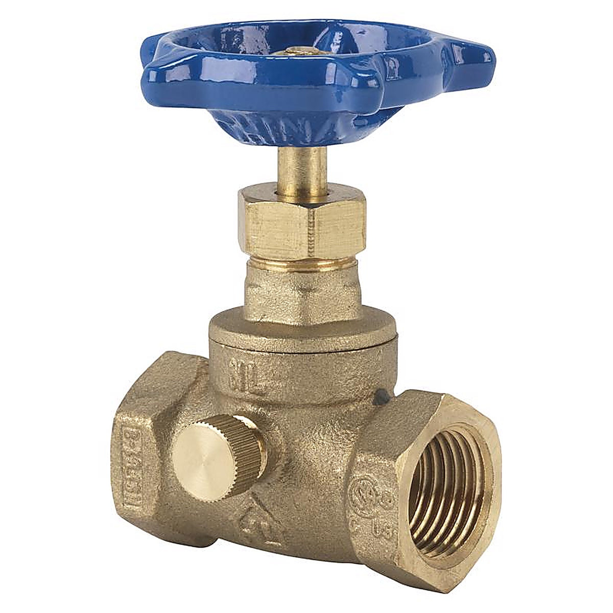 Homewerks 220-2-12 1/2 in. FIP X 1/2 in. FIP Brass Stop and Waste Valve