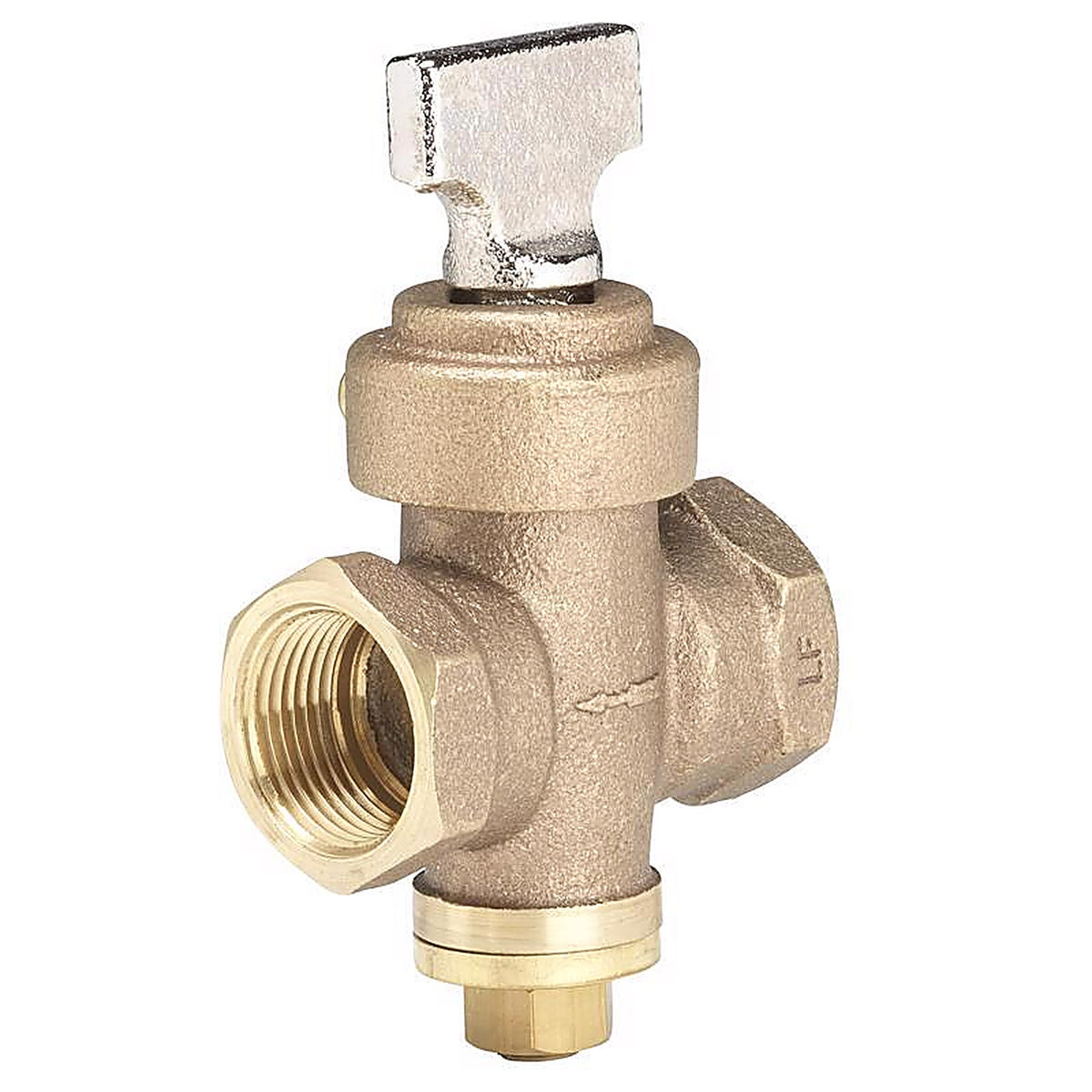 Homewerks 225-2-34 3/4 in. FIP X 3/4 in. FIP Bronze Ground Key Stop & Drain Valve