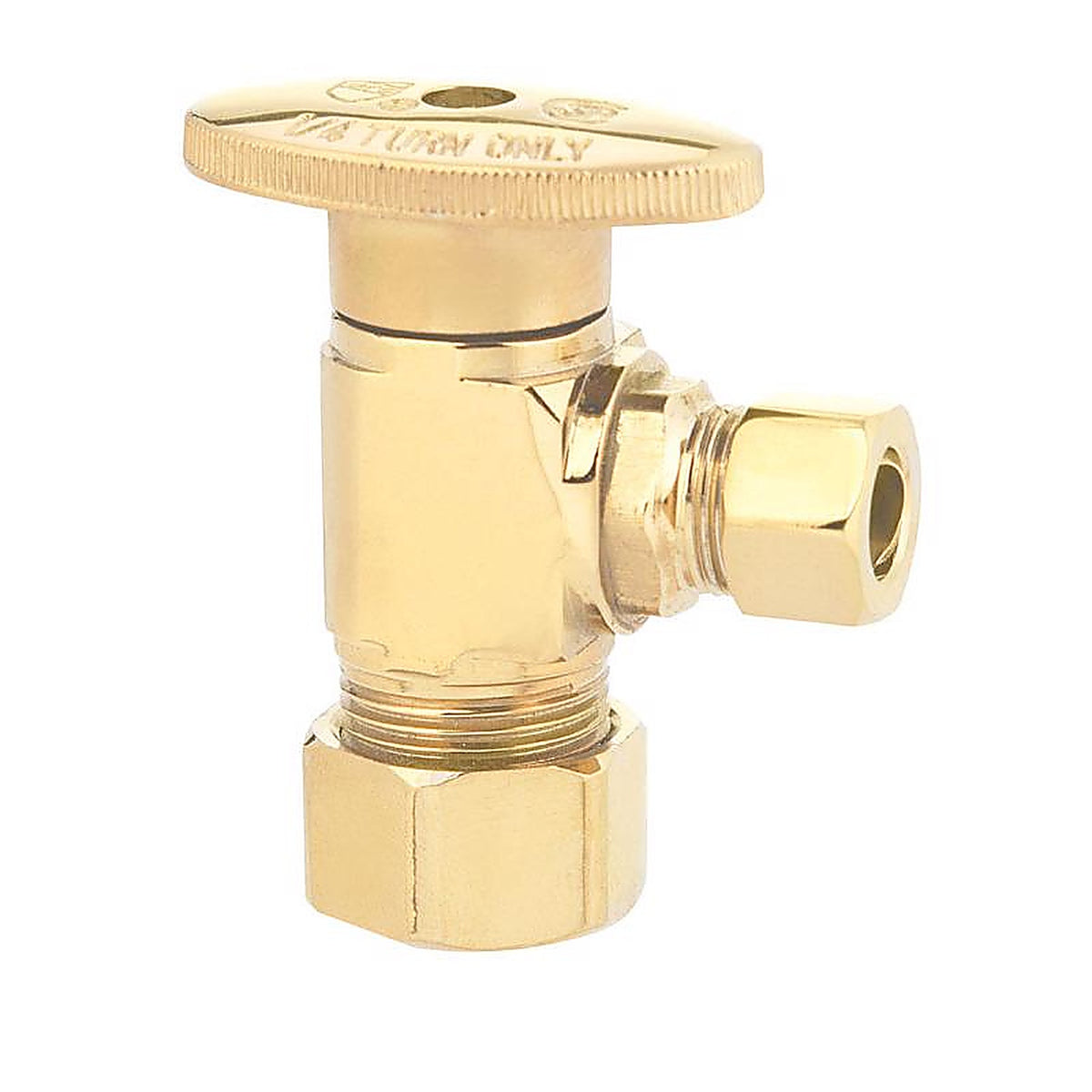 Keeney - 2048APBLF - 1/2 In. Fip In. X 3/8 In. Compression Brass Shut-Off Valve