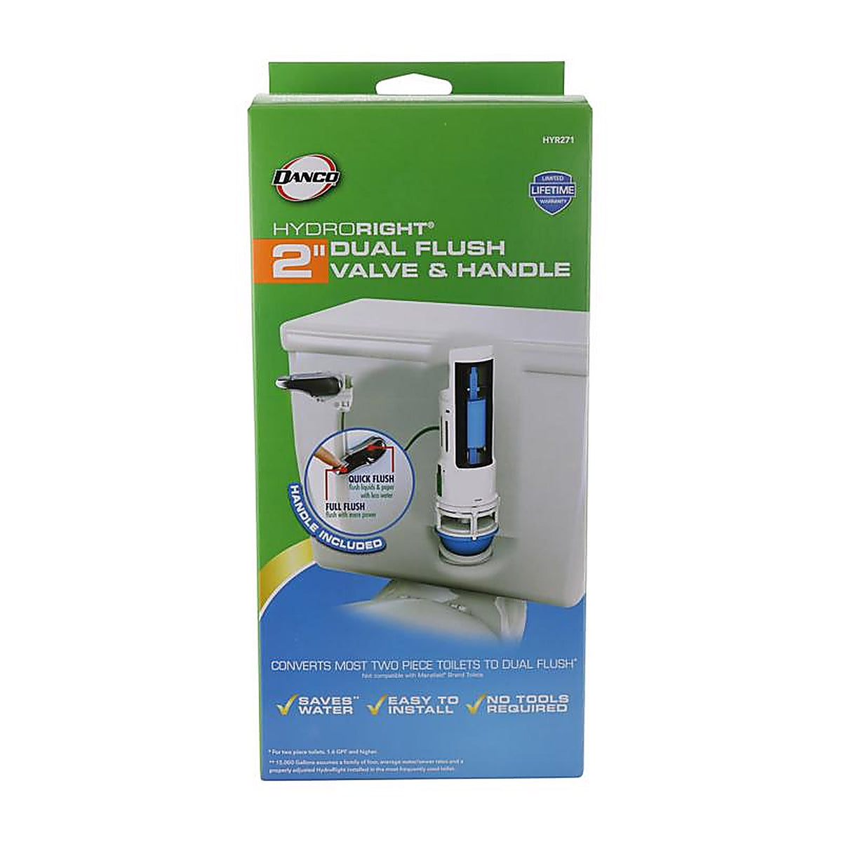 Danco - HYR271 - Hydroright Dual Flush Converter Plastic