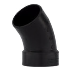 Charlotte Pipe ABS003231200 4 in. Hub x 4 in. Dia. Spigot ABS 45 Degree Elbow