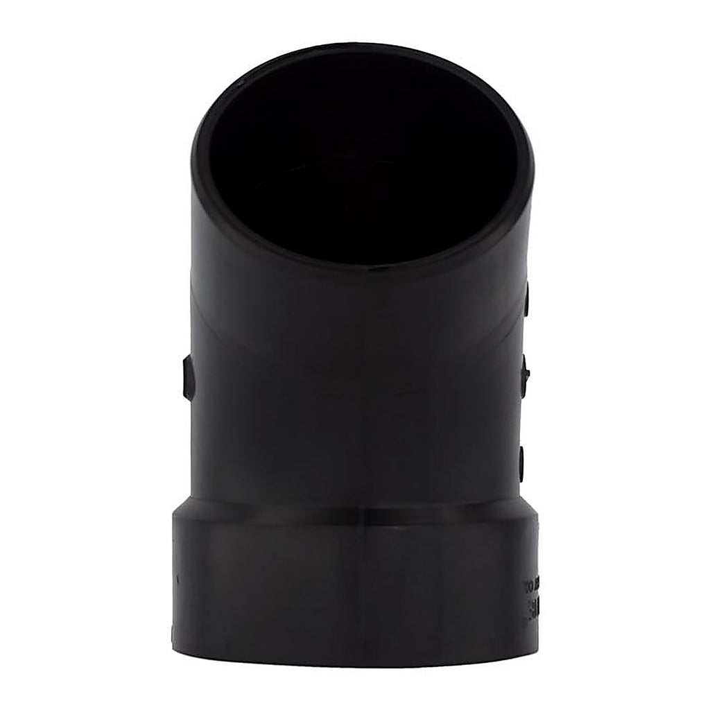 Charlotte Pipe ABS003231200 4 in. Hub x 4 in. Dia. Spigot ABS 45 Degree Elbow