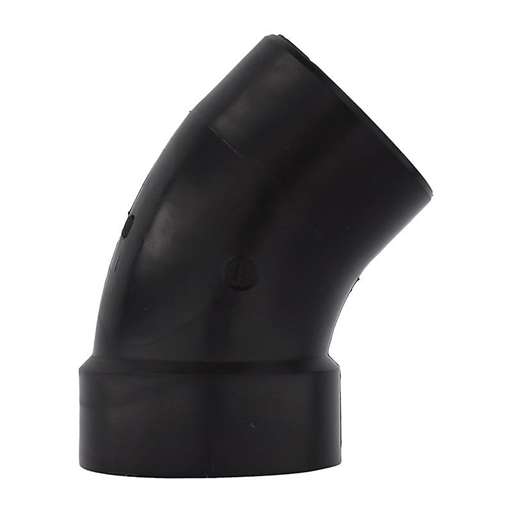 Charlotte Pipe ABS003231200 4 in. Hub x 4 in. Dia. Spigot ABS 45 Degree Elbow