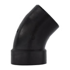 Charlotte Pipe ABS003231200 4 in. Hub x 4 in. Dia. Spigot ABS 45 Degree Elbow
