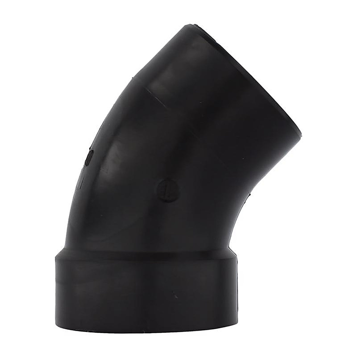 Charlotte Pipe ABS003231200 4 in. Hub x 4 in. Dia. Spigot ABS 45 Degree Elbow