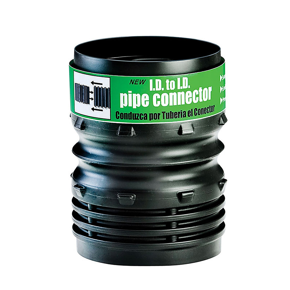 Flex-Drain - ADP53302 - 4 In. Snap X 4 In. D Snap Polypropylene 0.525 In. Connector 1 Pack