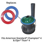 Korky 450BP Flush Valve Seal Blue For American Standard Champion 4