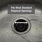 Danco - 9D00010051 - Disposal Genie 2-1/2 In. Black Plastic Garbage Disposal Strainer