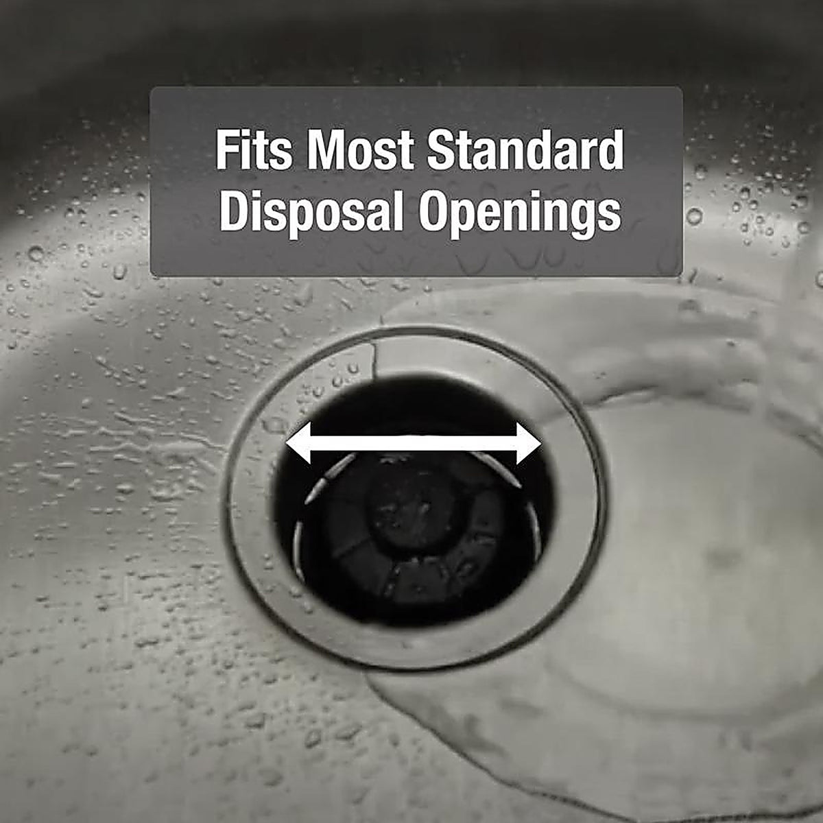 Danco - 9D00010051 - Disposal Genie 2-1/2 In. Black Plastic Garbage Disposal Strainer