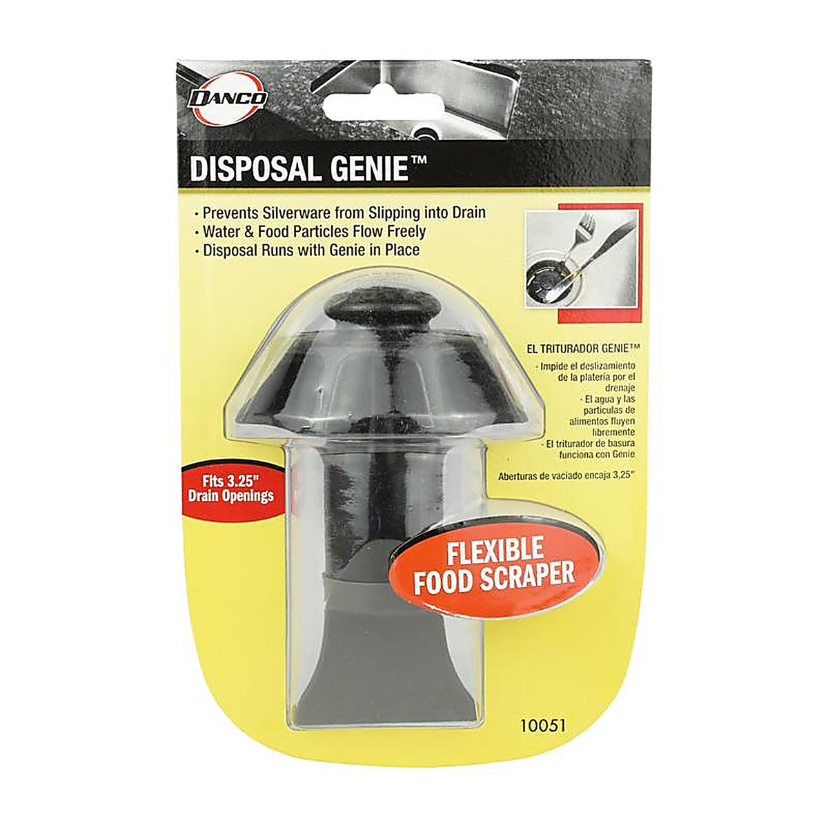 Danco - 9D00010051 - Disposal Genie 2-1/2 In. Black Plastic Garbage Disposal Strainer