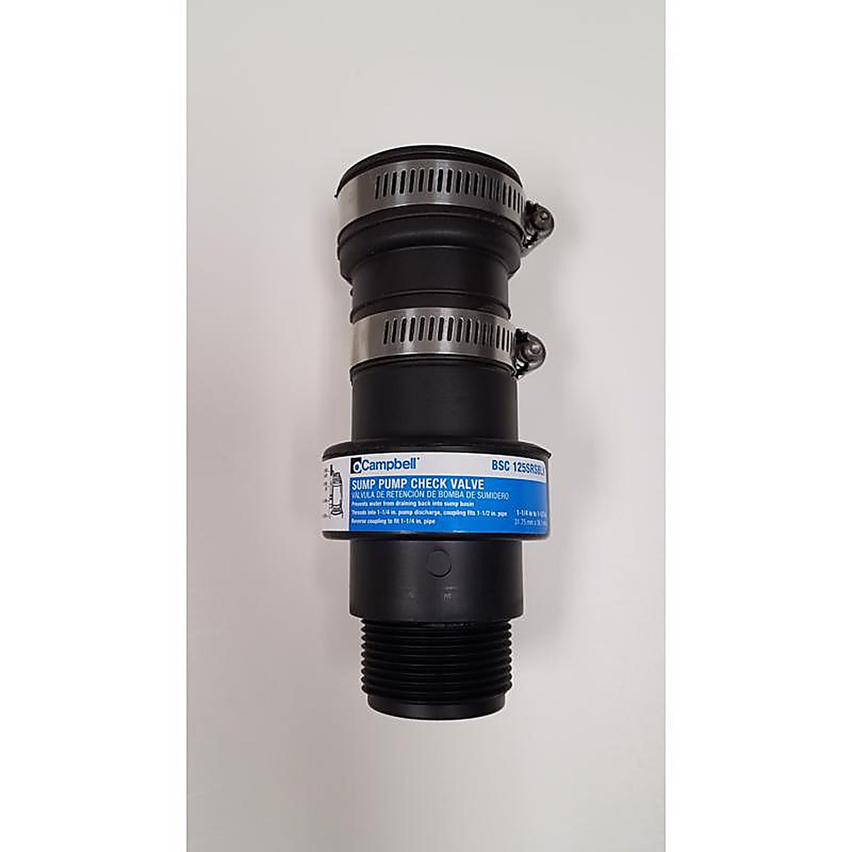 Campbell - BSC 125SRSBLK - 1-1/4 In. D X 1-1/4 In. D Plastic Swing Check Valve