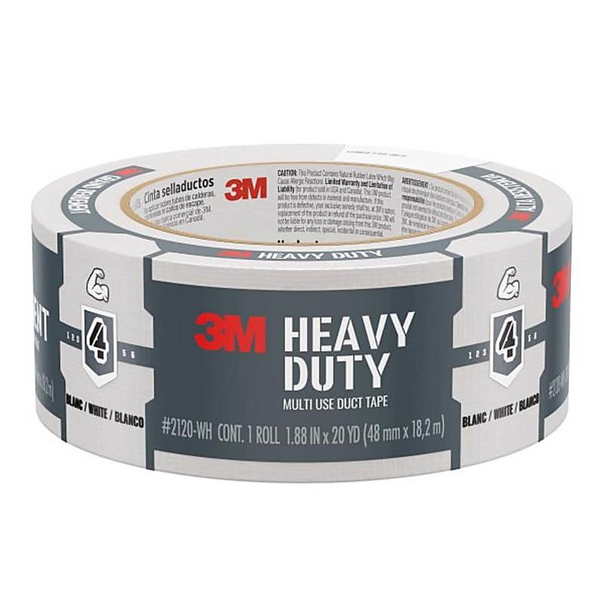 3M - 3920-WH - Scotch 1.88 In. W X 20 Yd L White Solid Duct Tape