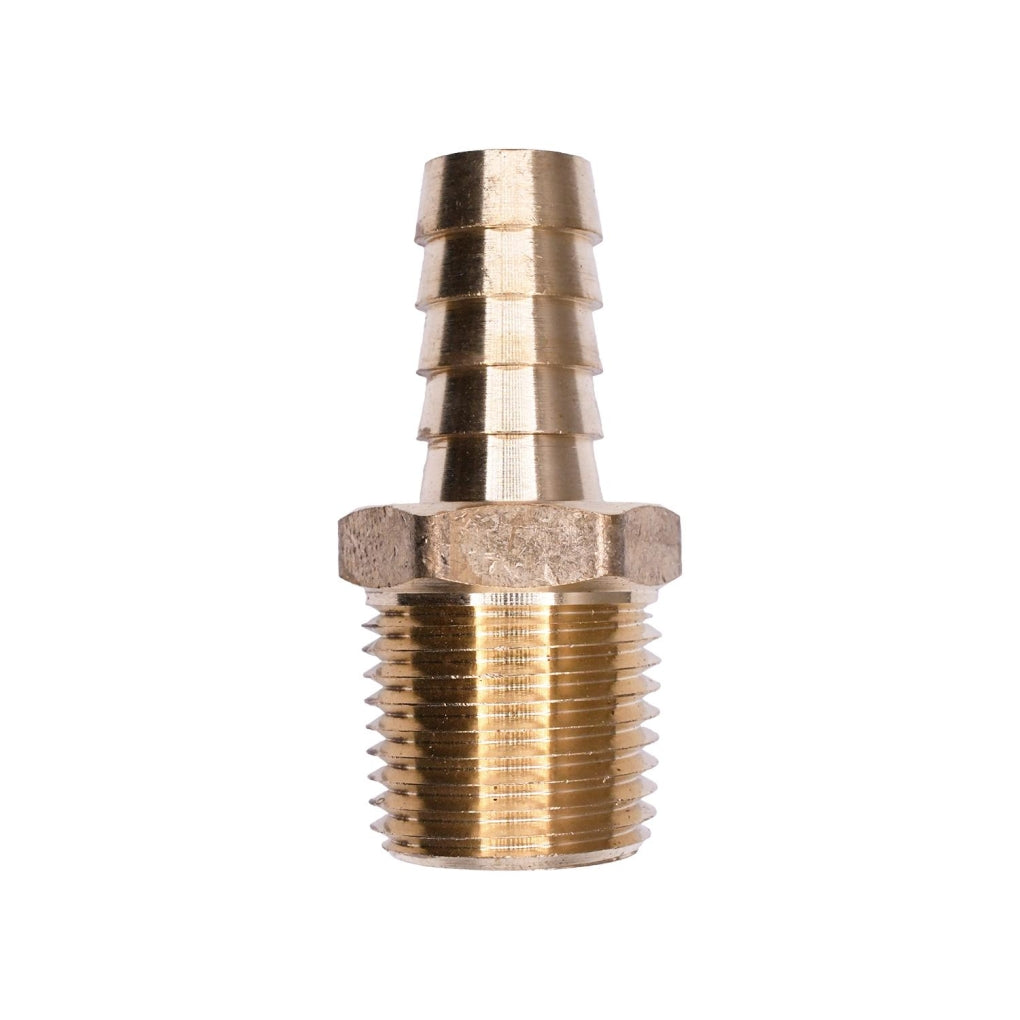 Auveco 435 Brass Hose Barb 1/2in. To Male Pipe 1/2in. Adapter