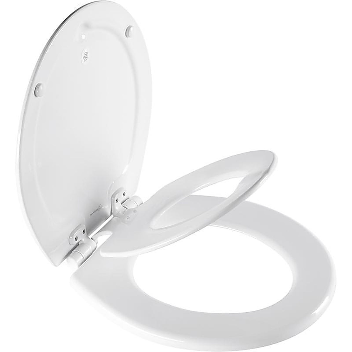 Bemis 88SLOW000 Mayfair Slow Close Round White Molded Wood Toilet Seat